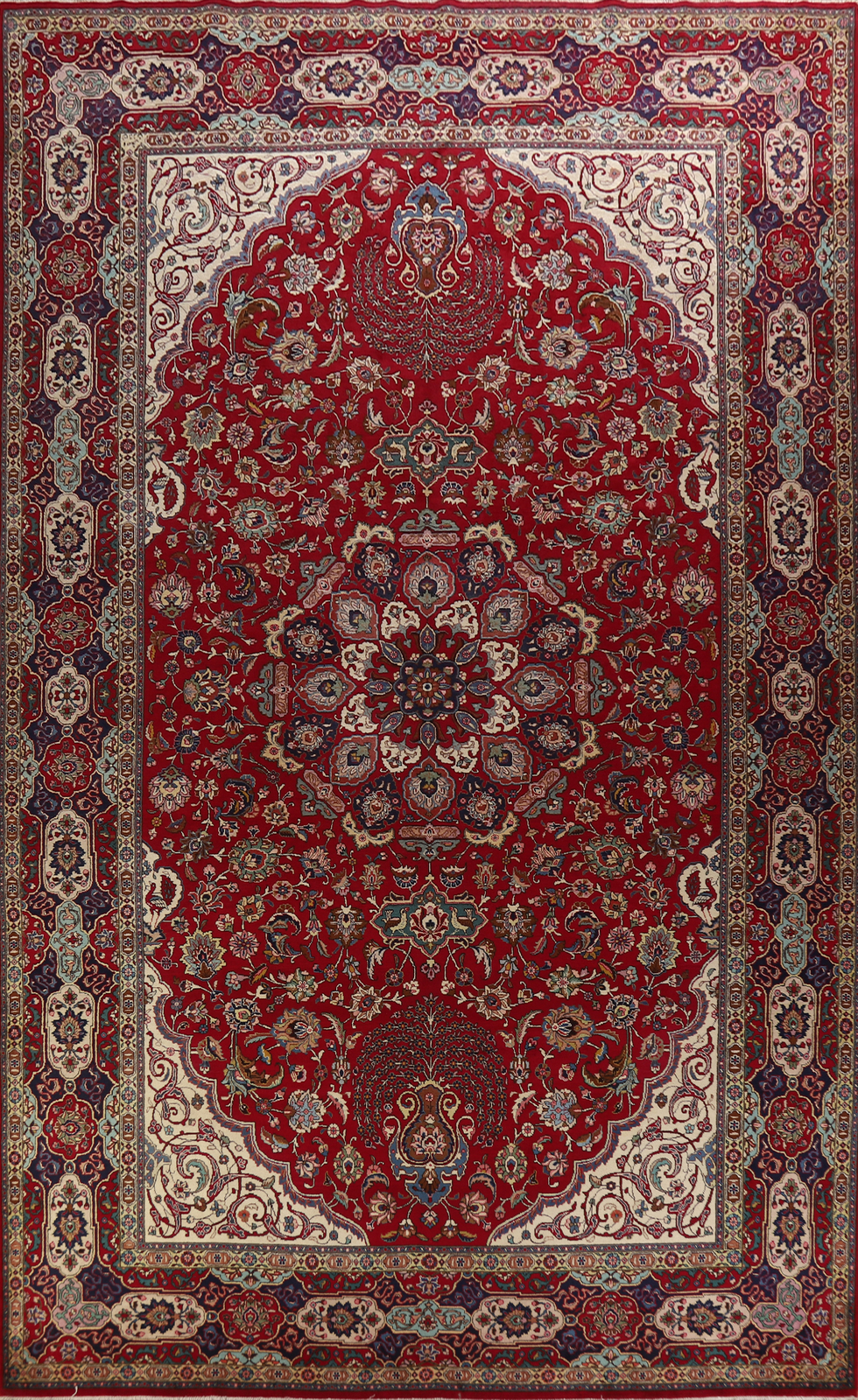 Vegetable Dye Wool Medallion Traditional Hand-knotted Vintage Large Rug 10x17 gallery