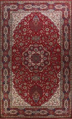 Vegetable Dye Wool Medallion Traditional Hand-knotted Vintage Large Rug 10×17