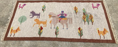 Vintage Traditional Handmade Beautiful Kilim Floor Rug Carpet 179×89 cm