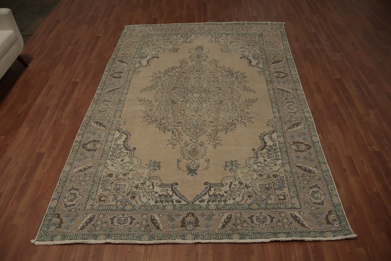 Luxurious Room Size Area Rug 7x10 with Central and Border Designs Handmade Rug gallery