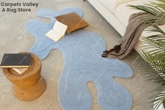 AMOEBA ARCTI Hand-Tufted Wool Handmade Area Rug Carpet for Home, Living, Bedroom