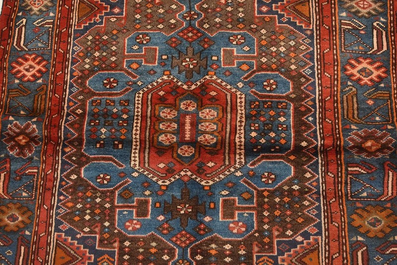 Vintage Tribal Oriental 4’2” x 6’9” Brown Wool Traditional Hand-Knotted Area Rug gallery