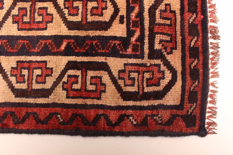 Vintage Hand-Knotted Area Rug 4'8" x 4'4" Traditional Oriental Wool Carpet gallery