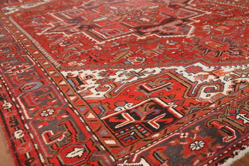 Traditional Red Area Rug 7x10 Ft Hand-Knotted Oriental Wool Carpet Medallion Rug gallery