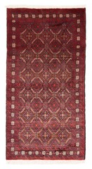Vintage Hand-Knotted Area Rug 3’2″ x 5’9″ Traditional Oriental Wool Carpet