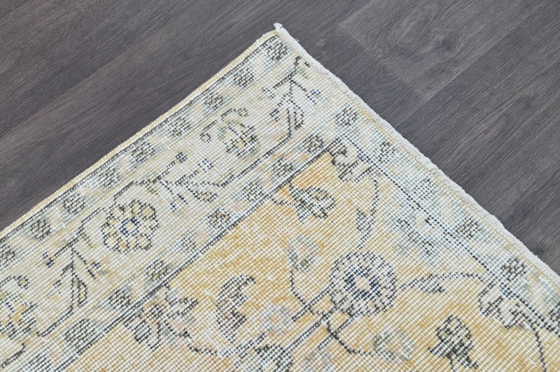 Oushak Turkish Vintage Rug 4x6 Kilim Rug Anatolian Handmade Boho Decor ORANGE gallery