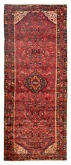 Vintage Hand-Knotted Area Rug 3’7″ x 9’2″ Traditional Oriental Wool Carpet