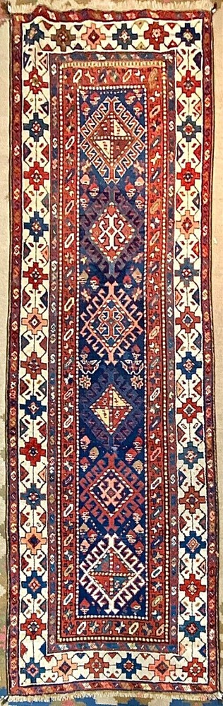 Kurdish Runner, ca. 1890; 3ft x 10ft