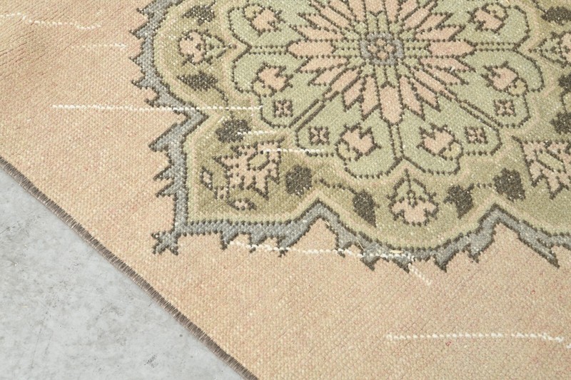 3x10 turkish runner rug, hand-knotted vintage oushak rug runner, boho decor,117 gallery