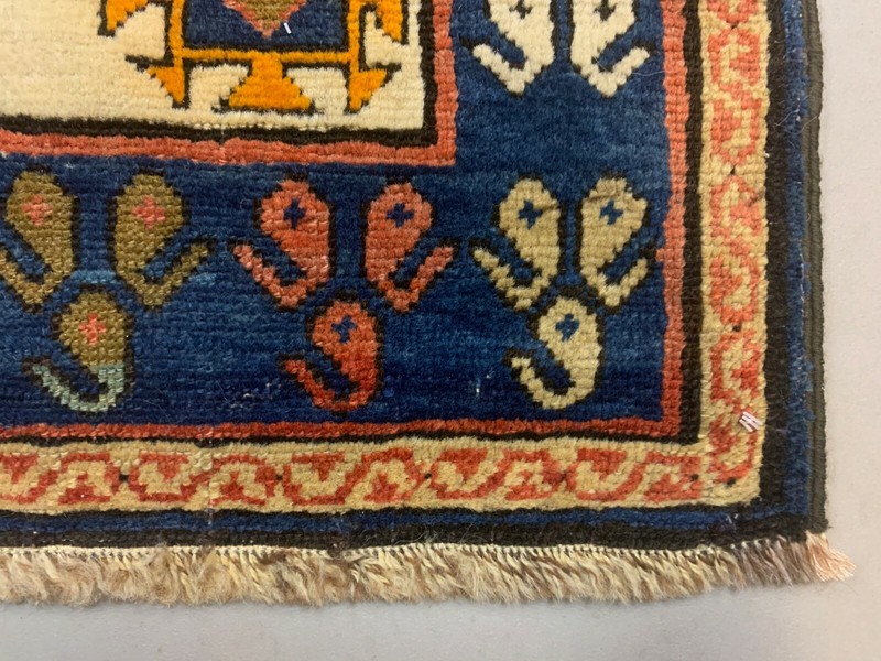 Antique Caucasian Rug 310x130 cm, Dated 1334 Kazak carpet. gallery