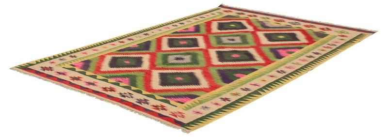 Vintage Hand Woven Area Rug 6'5" x 10'0" Traditional Wool Oriental Carpet gallery