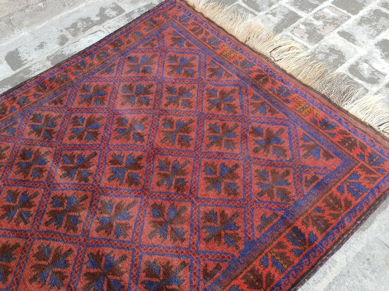 Baloch Rug 6'5"x3'10" ft Nomadic Afghan Baloch Rug Vintage/oriental wool rug gallery