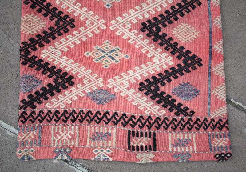 Turkish Kilim Pillow Cover Sofa Rug 19''x35'' Decorative Handmade Cushion Cover gallery