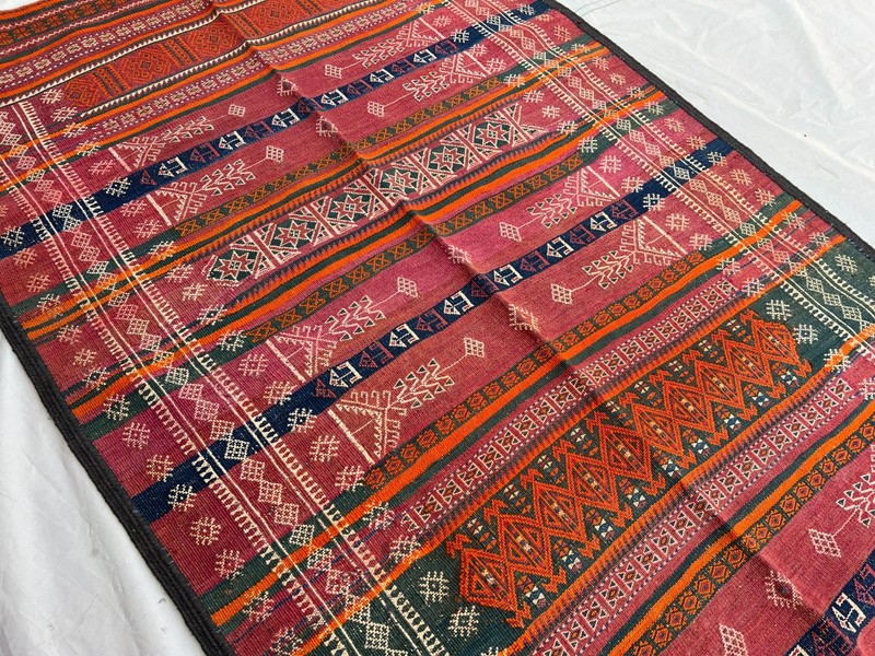 COLLECTORS ITEM 8.5X 3.8 ft Antique Maldari Belouch Nomad Full Embroidery Sistan gallery