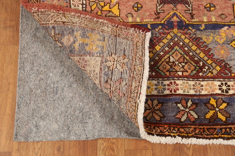 Geometric Wool Heriiz Vintage Runner Rug Hand-made Tribal Traditional Rug 4x13 gallery