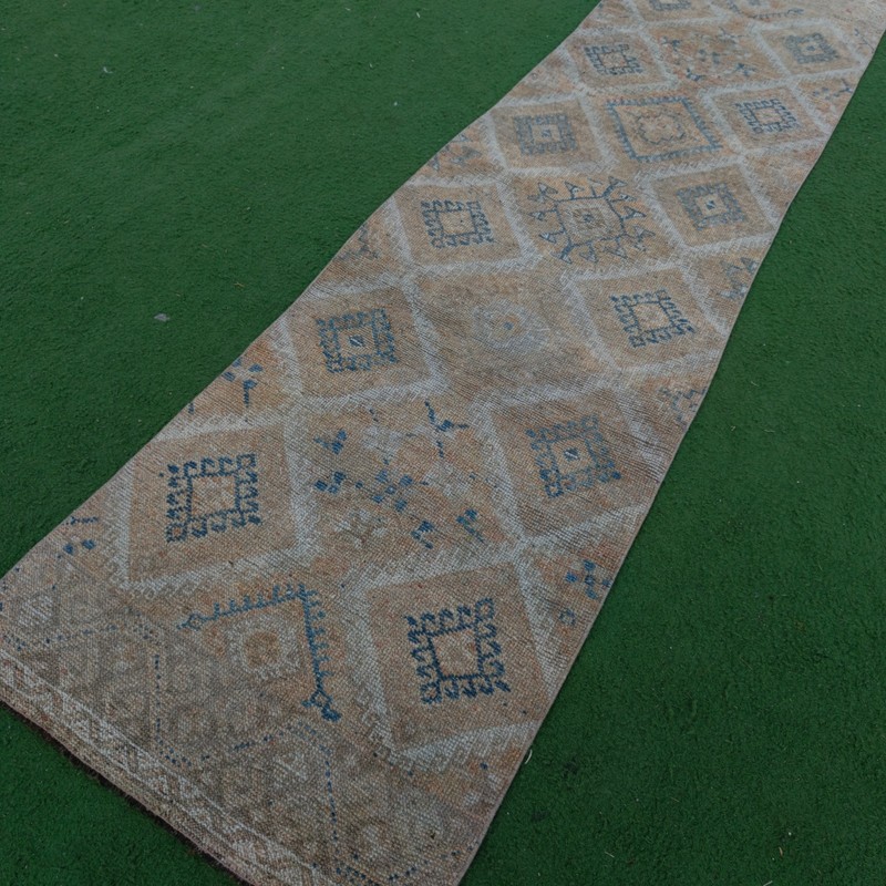 3x11 Turkish kitchen rug 2.79 x 10.73 ft Vintage Handmade 85 x 327 cm Runner Rug gallery