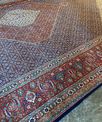 Vintage Handmade Fine Palace Size Oriental Rug, Traditional Design, 14’x19′