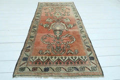 Turkish Yahyali Carpet Rug, Handmade Wool Tribal Rug, Teppiche 33″x72″ Area Rugs