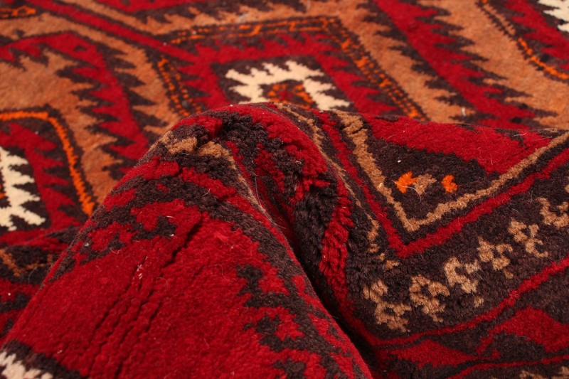 Vintage 3'11" x 6'11" Traditional Hand Knotted Vegetable Dye Wool Area Rug gallery