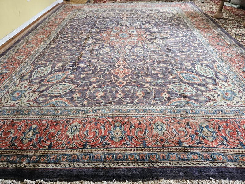 9.8 x 12.10 VINTAGE FINE USHAK RUG CAUCASIAN ANTIQUE SERAPI HERIZ KAZAK gallery