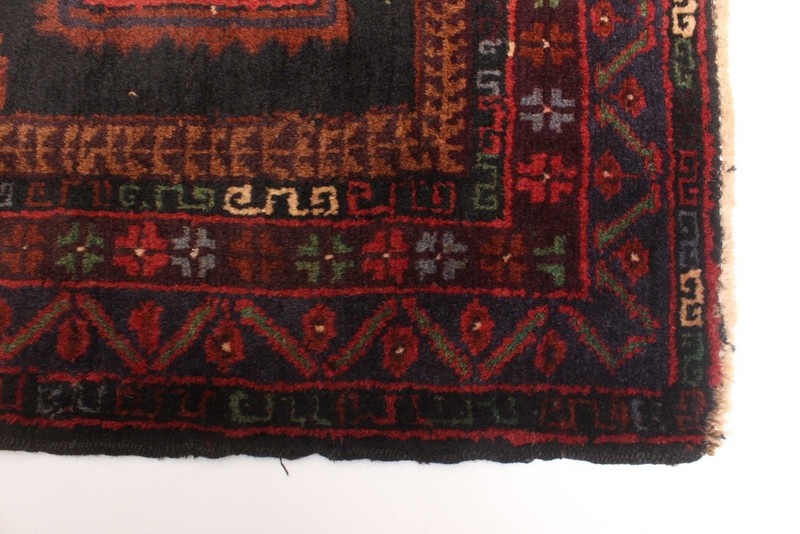 Vintage 3'9" x 6'2" Traditional Hand Knotted Vegetable Dye Wool Area Rug gallery