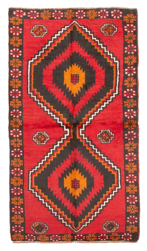 Vintage Traditional Hand-Knotted Area Rug 3'7" x 6'6" Oriental Wool Carpet