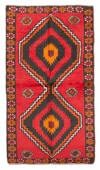 Vintage Traditional Hand-Knotted Area Rug 3’7″ x 6’6″ Oriental Wool Carpet