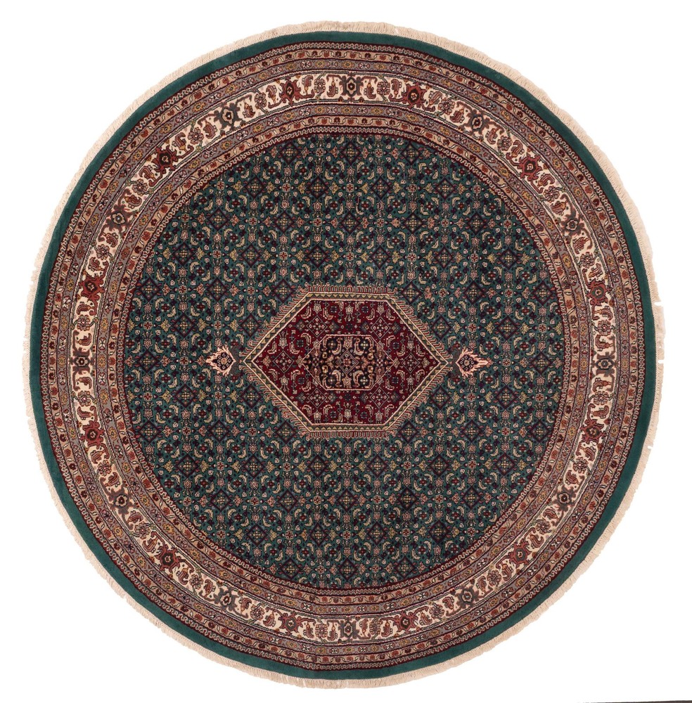Vintage Hand-Knotted Carpet 8'2" x 8'0" Traditional Oriental Wool Area Rug