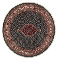 Vintage Hand-Knotted Carpet 8’2″ x 8’0″ Traditional Oriental Wool Area Rug