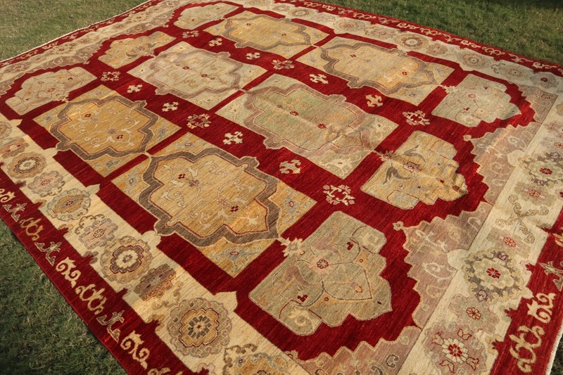 9 X 12 ft Stunning Super Fine Quality Chobi Oushak Turkoman Carpet gallery