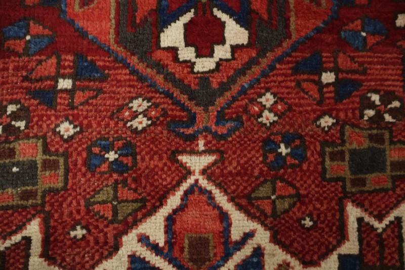 Vintage Geometric Long Runner Rug 4x15 Wool Hand-knotted Tribal Traditional Rug gallery