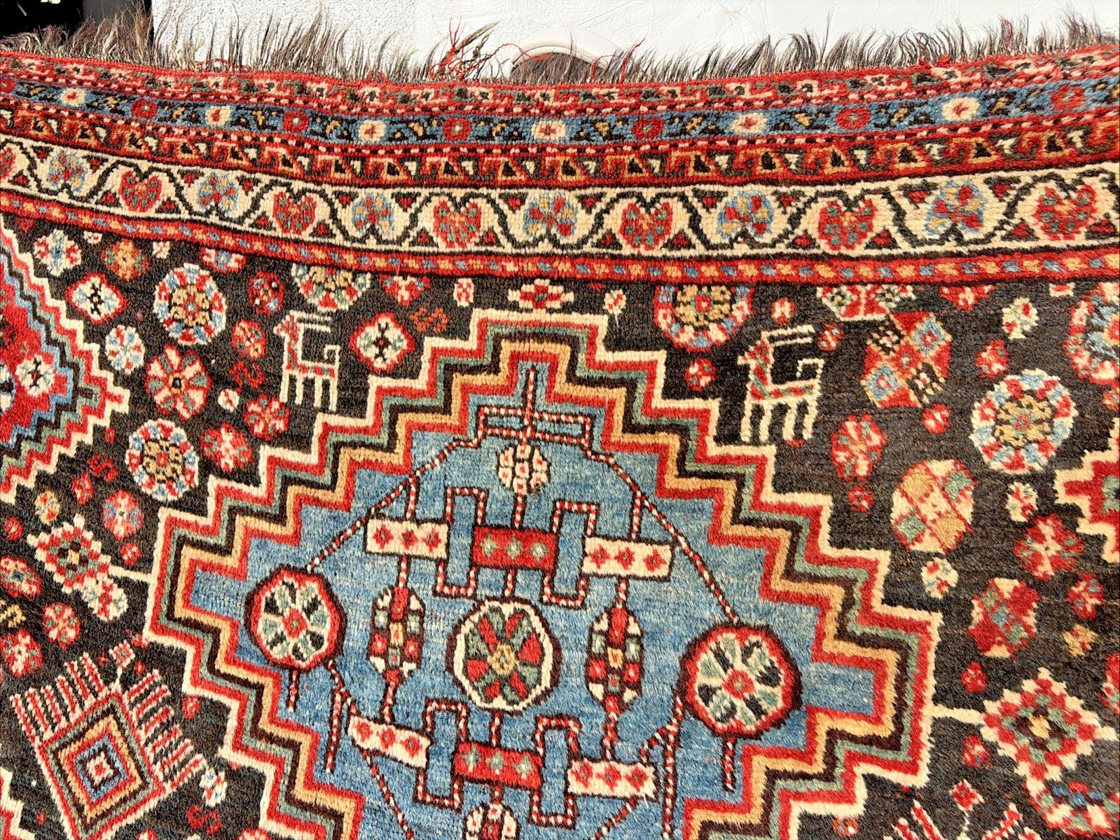 Auth: Antique Qasqai Nomadic Rug Outstanding Collectors Organic 6x10 gallery