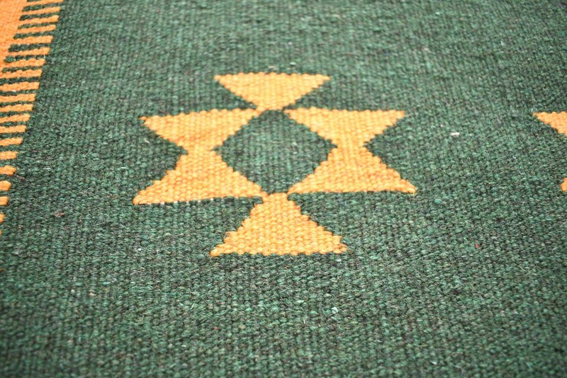 Caucasian Rug 26'' x 39'' Small Kabbeh Rug Flat Woven Rug Home Decor Wool Rug gallery