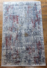 Red Silk Rug, Modal Silk Rug, Modern, Turkish Silk Rug 47″x71″, 120x180cm
