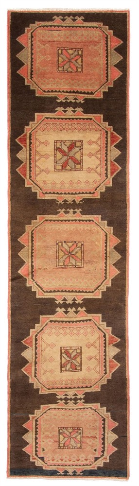 2'4" x 9'0" Vintage Hand-knotted Runner Rug Traditional Oriental Wool Carpet