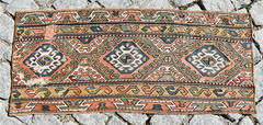 Fabulous Rare Antique Caucasian Collector Item Shahsavan Soumak Kilim Bag Face