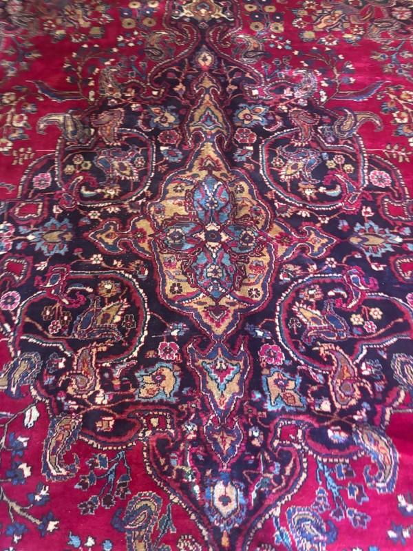 SIMI ANTIQUE. HAND MADE. 13X10 EXCELLENT CONDITION. FULL PILE. gallery