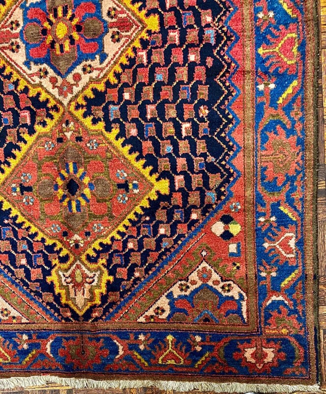 Malayyer small carpet ca. 19th C. ; 4 ft x 7 ft gallery
