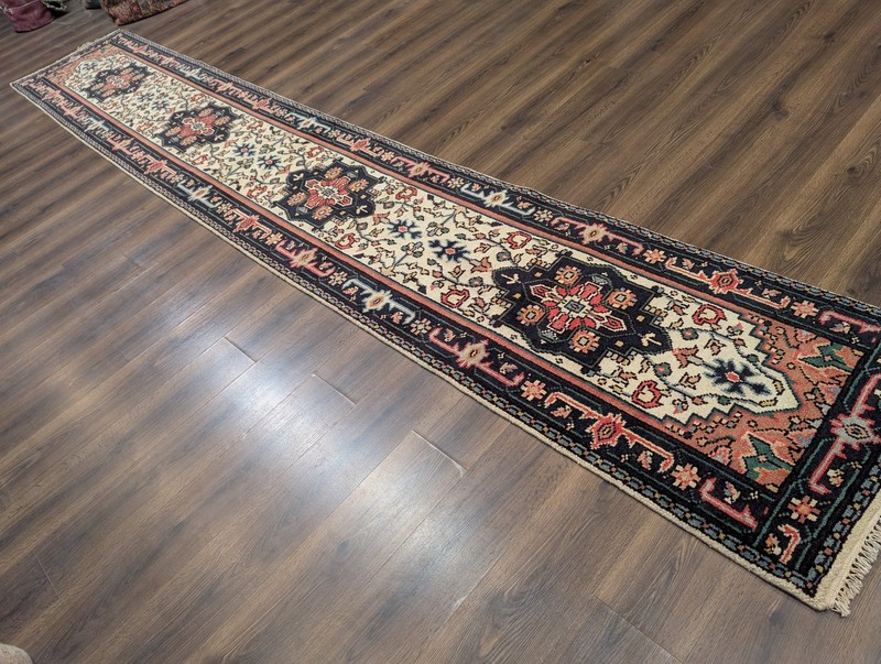 Indo Per'sian Heriz Serapi Runner 2.7 x 16, Vintage Wool Runner gallery