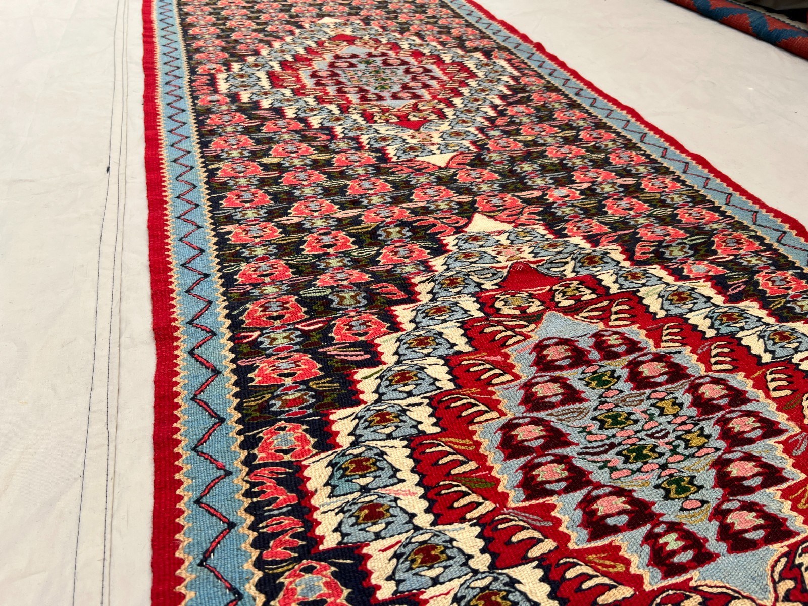 2.5x8.5 Stunning Vintage Super Fine Quality Senneh Knots Oriental Hallway Runner gallery