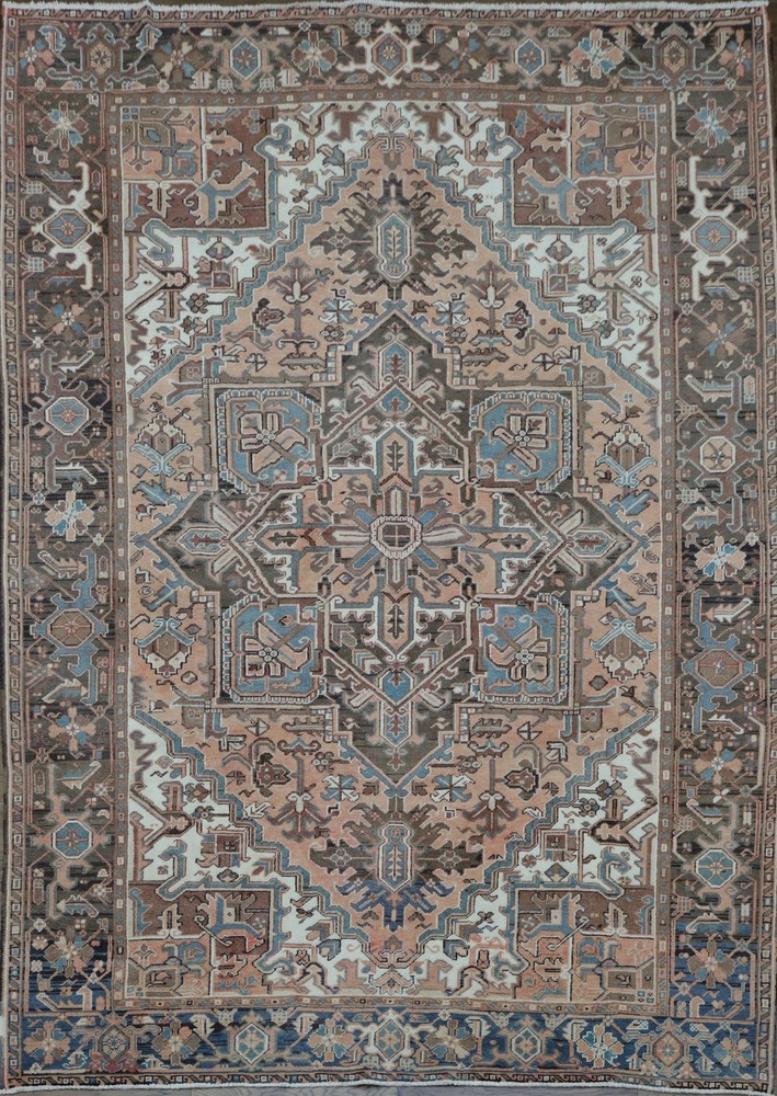 Handmade Medallion Traditional Area Rug 8x11 Ft Geometric Oriental Wool Carpet