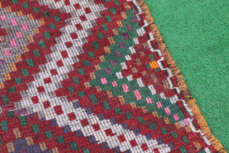 Turkish Kilim Rug 34''x56'' Hand Woven Konya Cicim Kilim 87x144cm Area Rug gallery