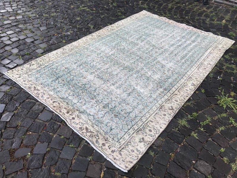 Handmade Rug Turkish Area Rug Vintage Rug Oushak Rug Antique Rug Bohemian Rug gallery