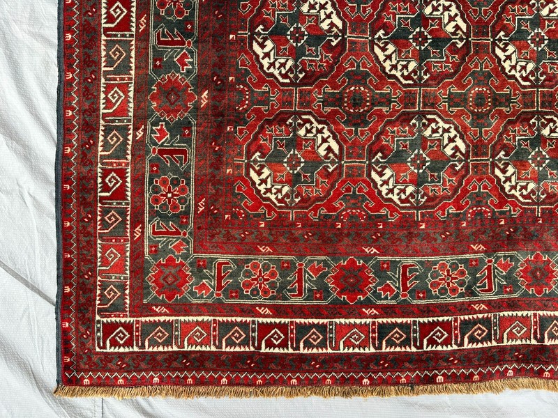 135 x 200 COLLECTORS' ITEM Antique Tekke Bukhara Super Fine Quality Turkoman Ru gallery