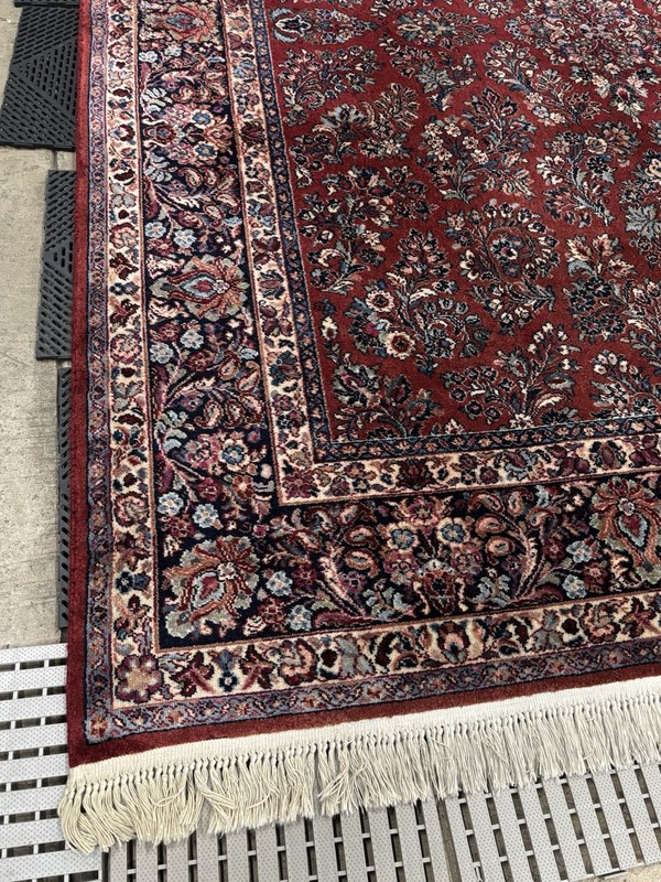 Authentic 8.8 x 10 Vintage Karastan Red Sarouk Rug #785 gallery
