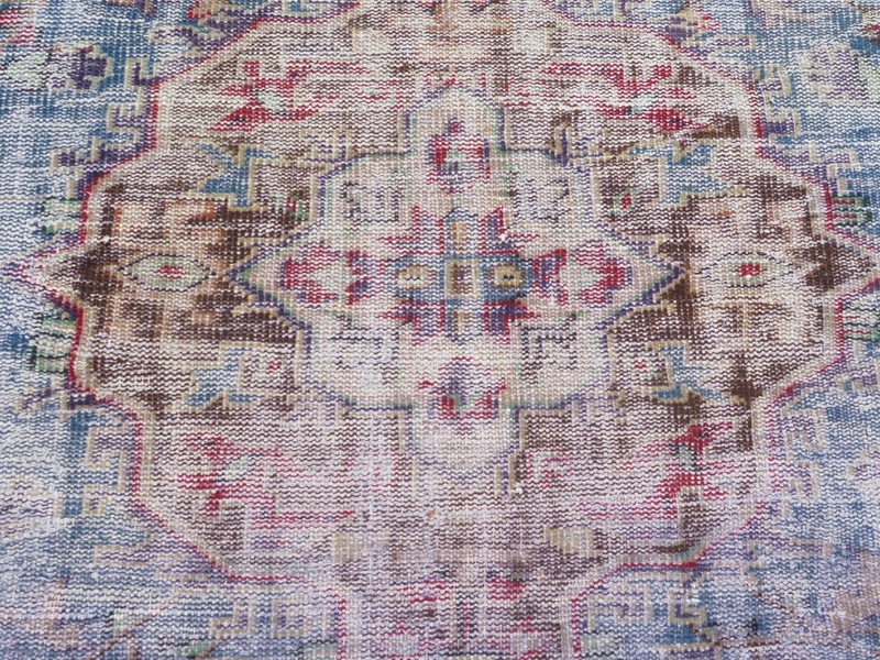 Turkish Rug, Area Rugs 8x12, Handmade Floor Carpet, Antique Wool Rug 100"X139" gallery