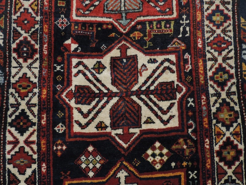 4x8ft. Handmade Quasqui Caucasian Wool Runner gallery