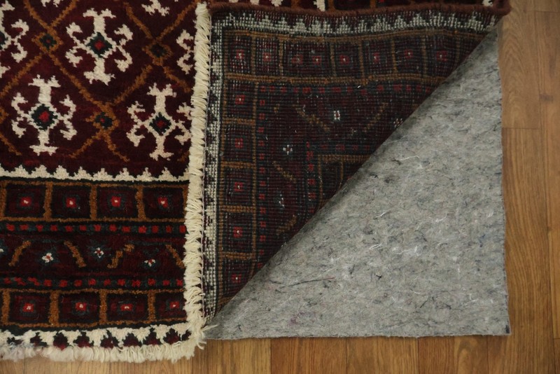 All-Over Design Geometric Area Rug 4x8 Hand-knotted Wool Tribal Style in Red gallery