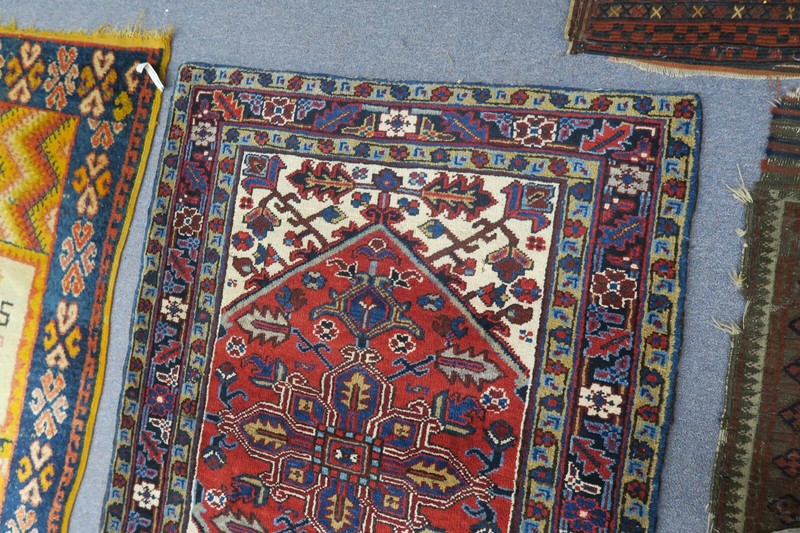 Vintage Karaja Serapi Oriental Area Rug 3'3 x 4'4 Hand-knotted Wool gallery