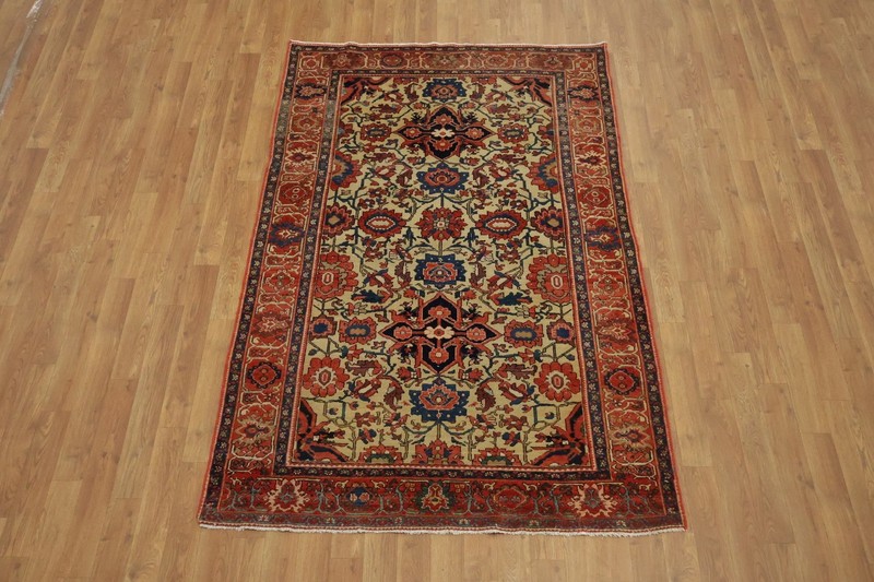 Pre-1900 Antique 4x6 Vegetable Dye All-Over Floral in Multicolor Area Rug gallery